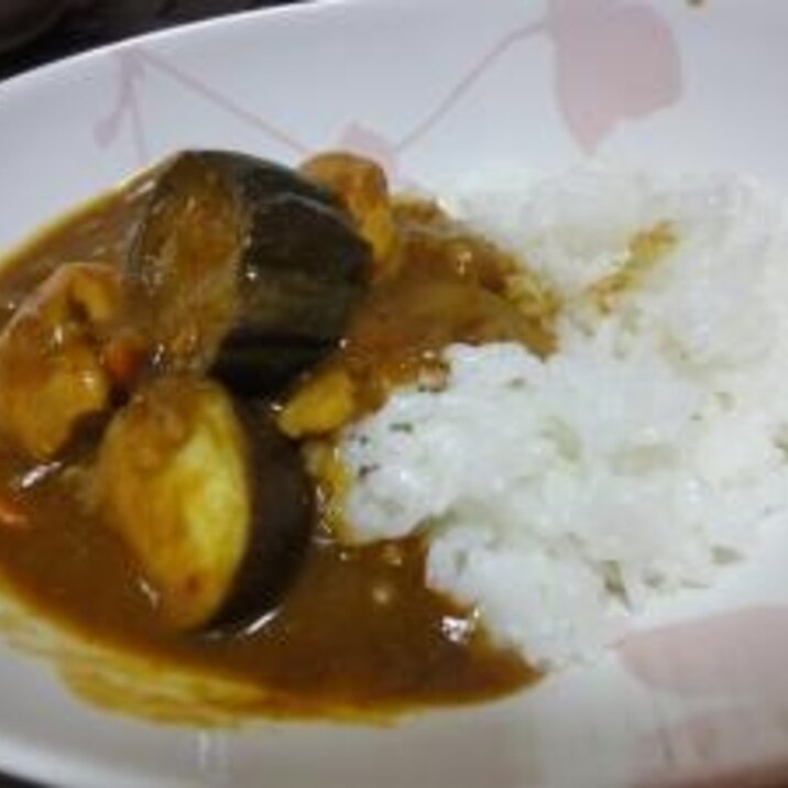 なすとにんにく鶏のスタミナ夏カレー